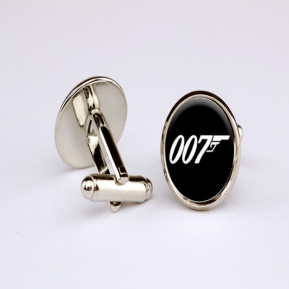 Other - James Bond 007 Silver Brass Copper Cuff Links